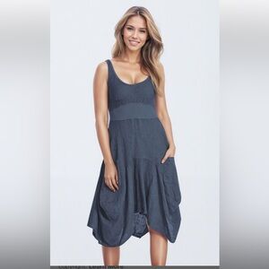 Inizio Magic Sleeveless Linen Dress EUC